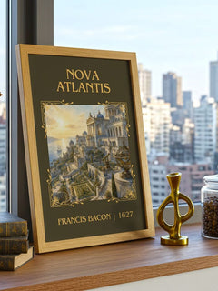 Nova Atlantis Classic Book Art Print by Francis Bacon – image 3