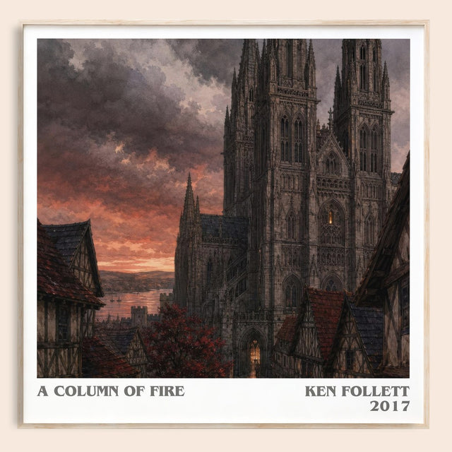 A Column Of Fire Literary Art Print by Ken Follett
