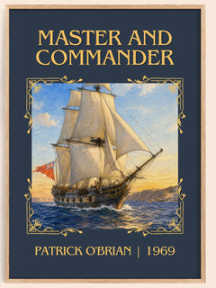 Master and Commander Classic Book Art Print by Patrick O'Brian – book poster