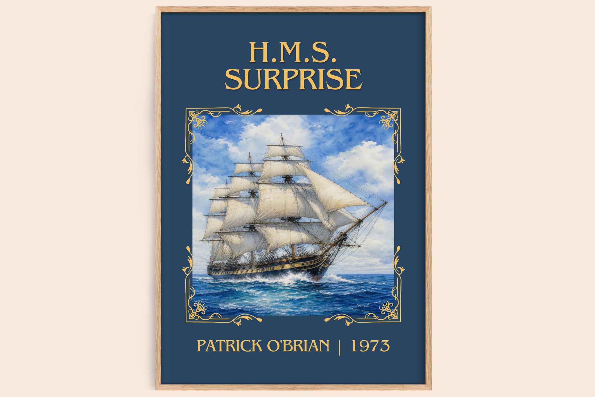 H.M.S. Surprise Classic Book Art Print by Patrick O'Brian