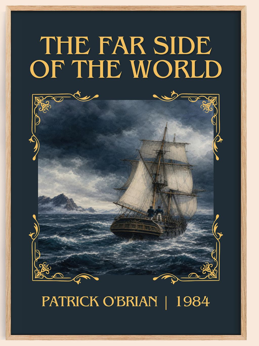 The Far Side of the World Classic Book Art Print by Patrick O'Brian – book poster