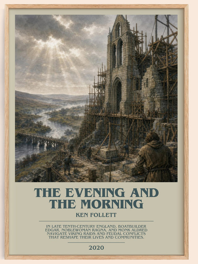 The Evening And The Morning Bookish Wall Art by Ken Follett