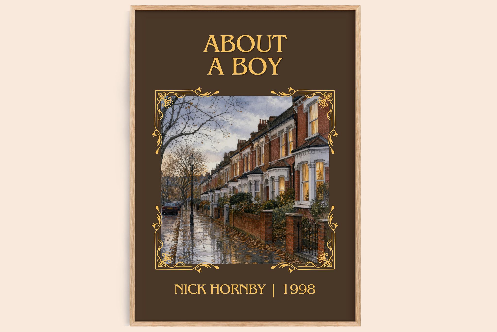 About a Boy Classic Book Art Print by Nick Hornby
