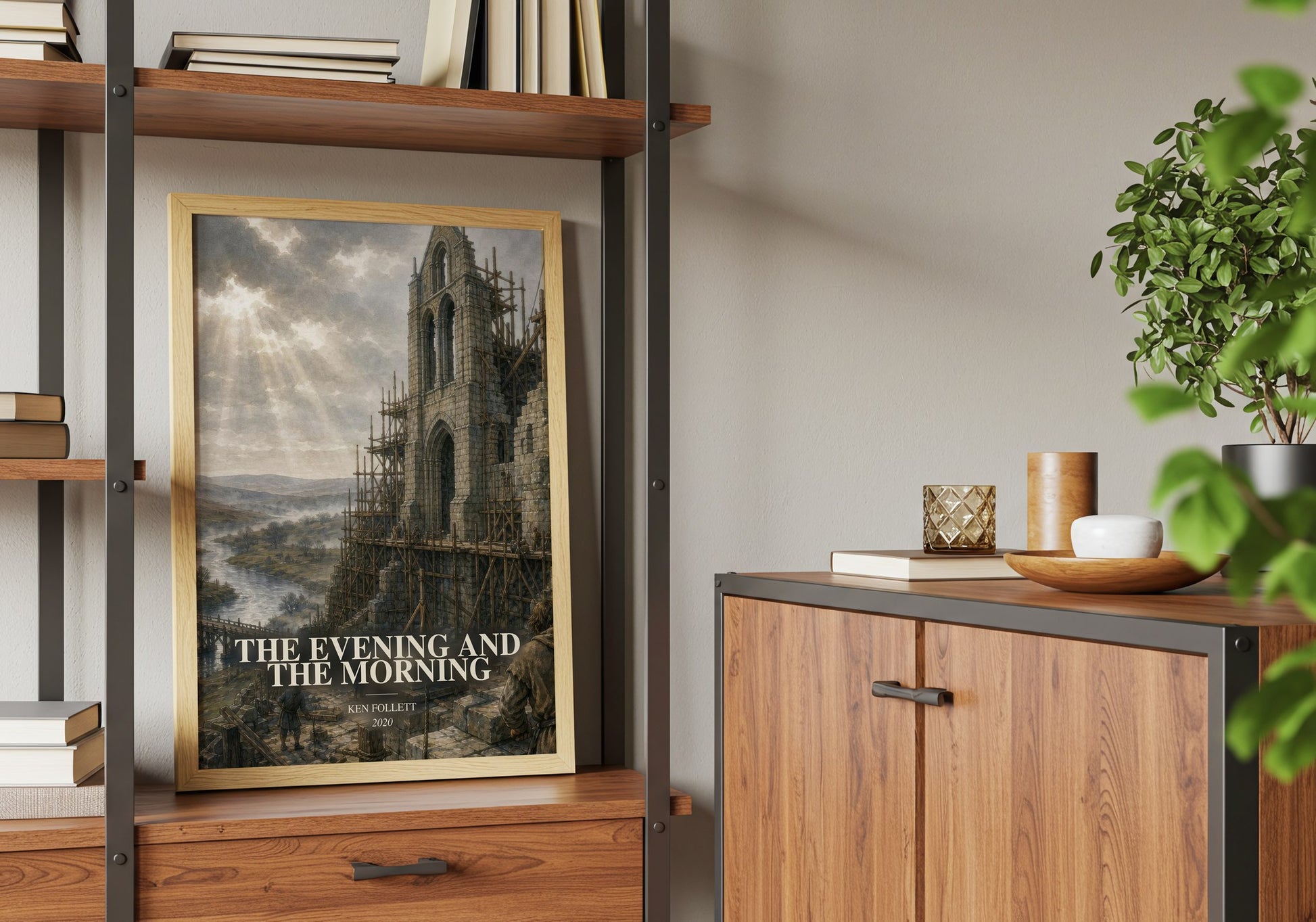 The Evening And The Morning book watercolour illustration paper finish options – matte satin gloss