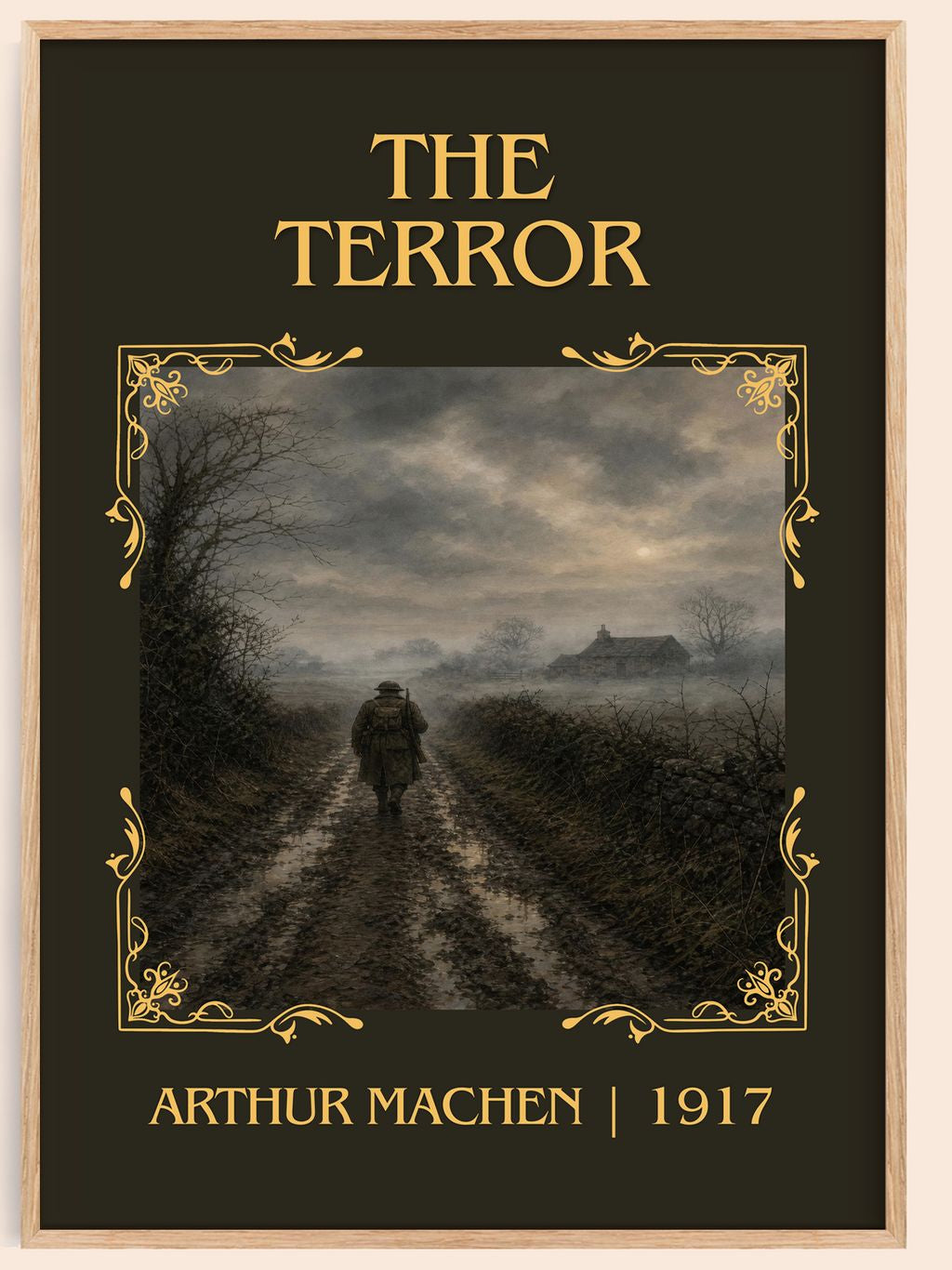 The Terror Classic Book Art Print by Arthur Machen – book poster