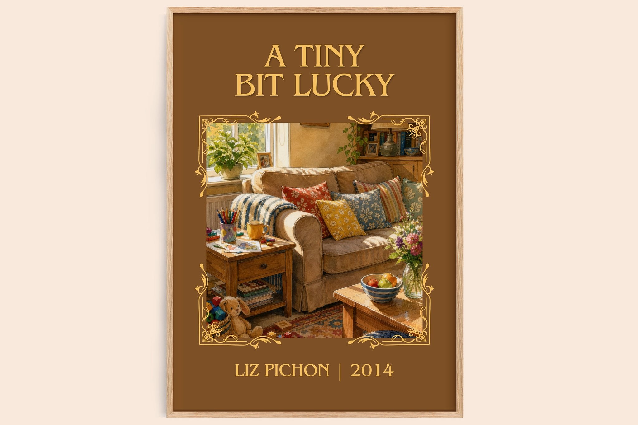 A Tiny Bit Lucky Classic Book Art Print by Liz Pichon
