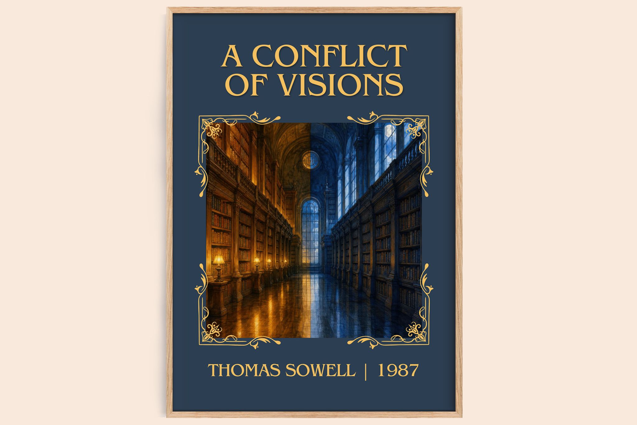 A conflict of visions Classic Book Art Print by Thomas Sowell