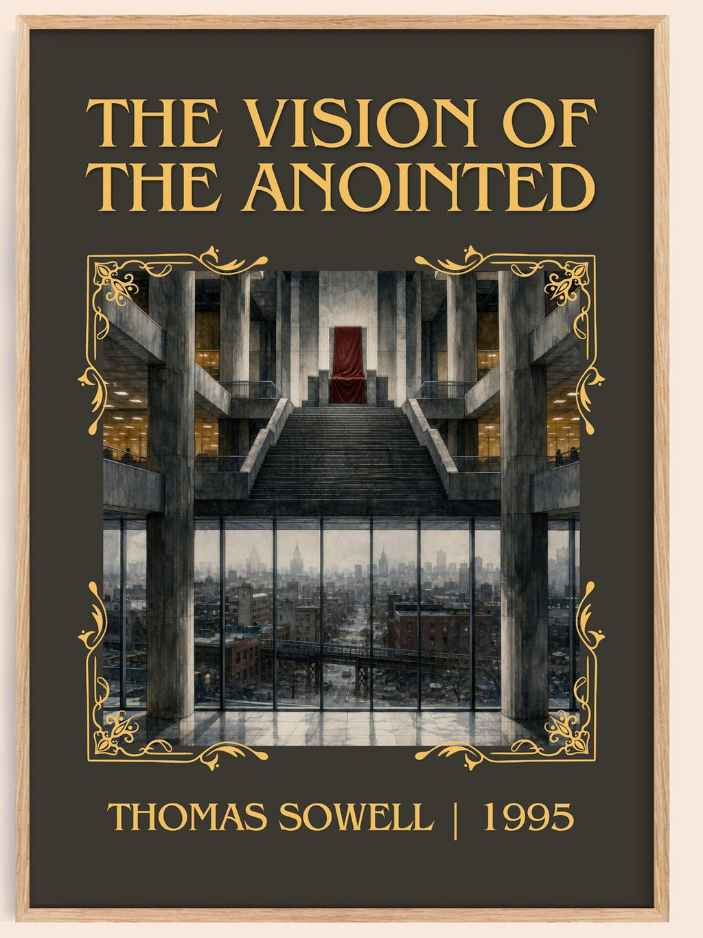 The Vision of the Anointed Classic Book Art Print by Thomas Sowell – book poster