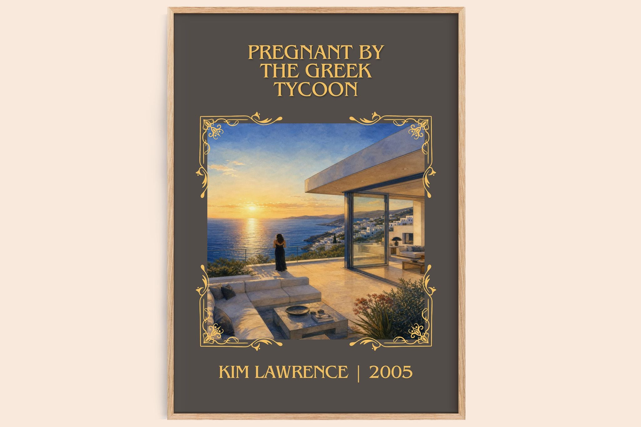 Pregnant By The Greek Tycoon Classic Book Art Print by Kim Lawrence