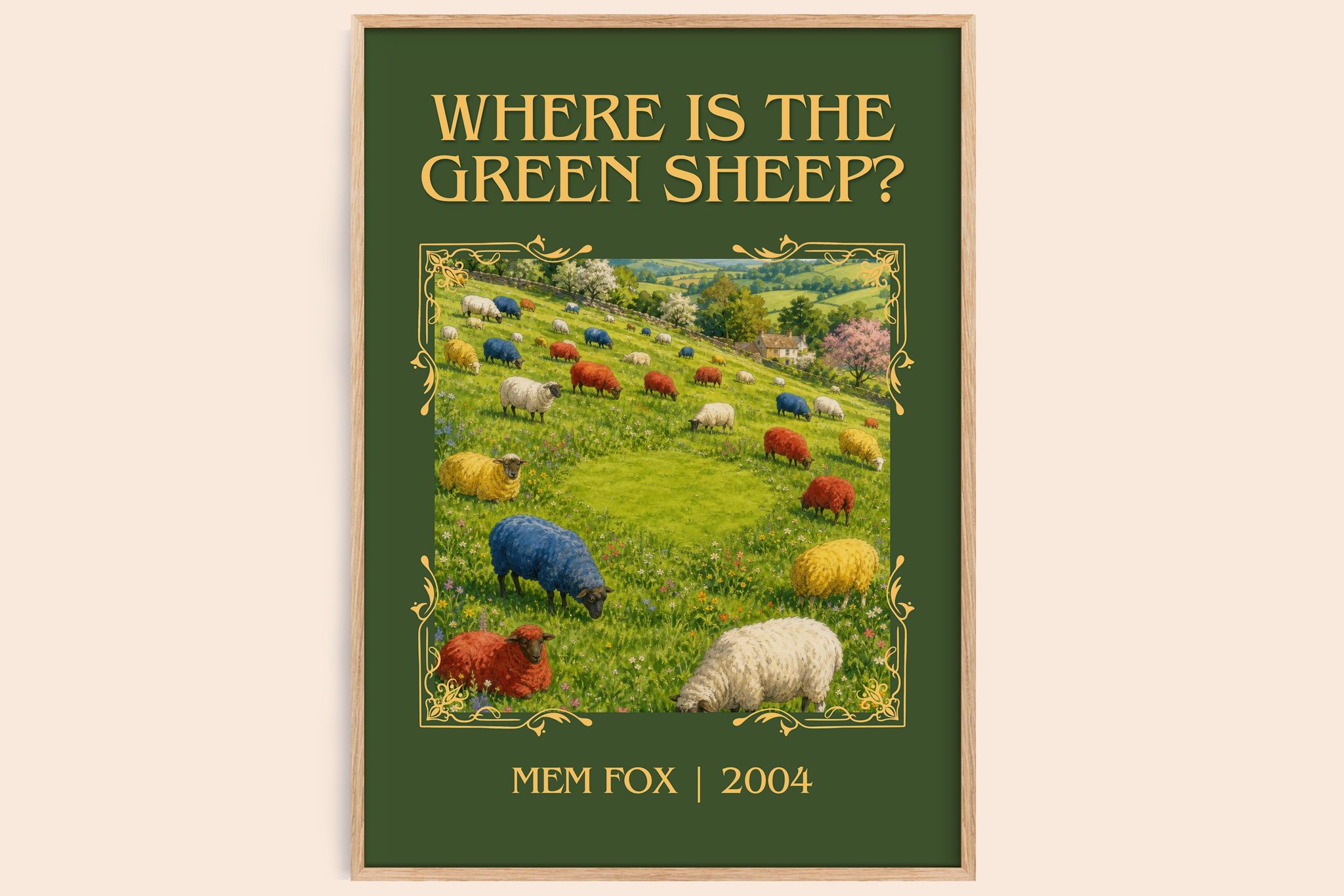 Where is the green sheep? Classic Book Art Print by Mem Fox