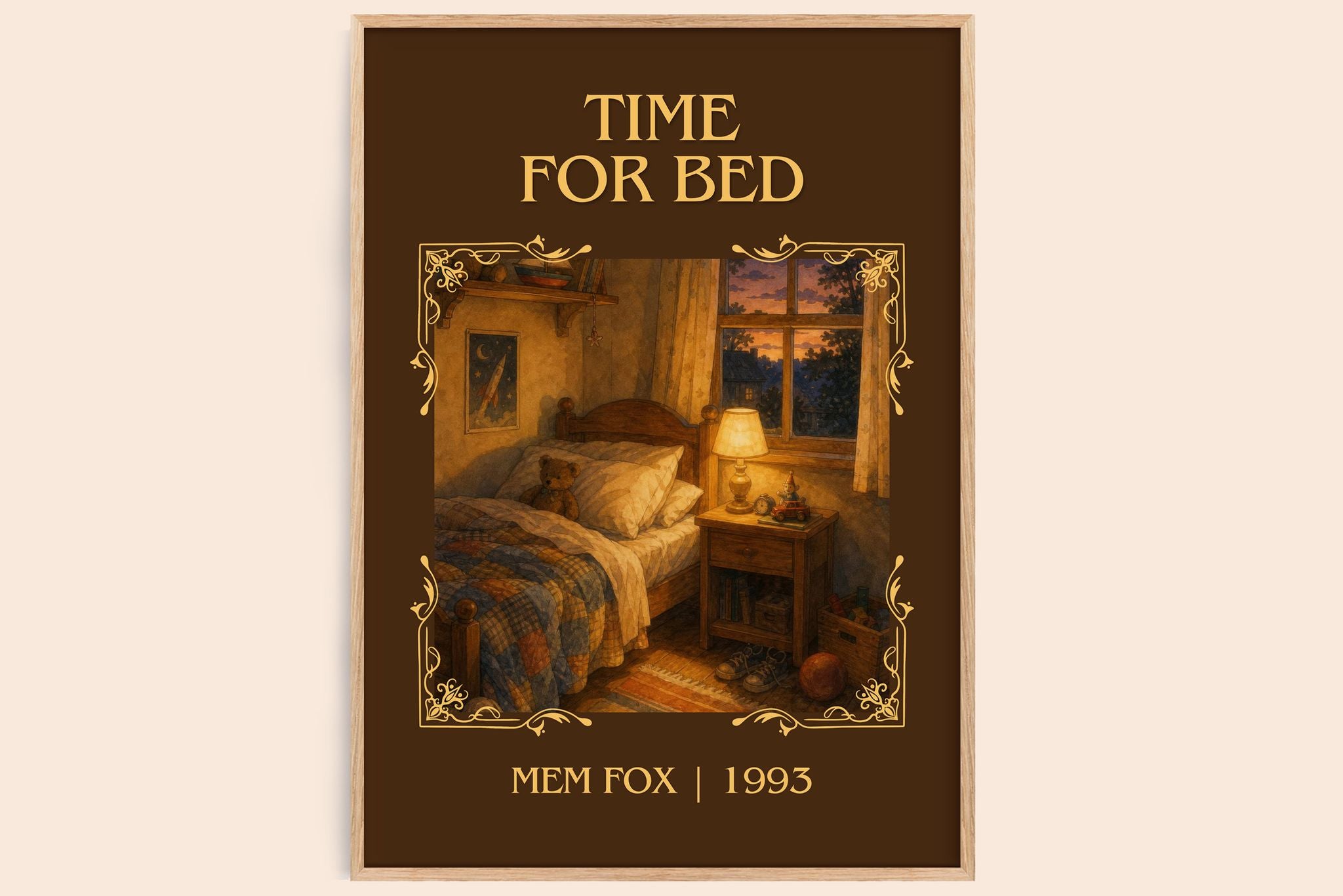 Time for Bed Classic Book Art Print by Mem Fox