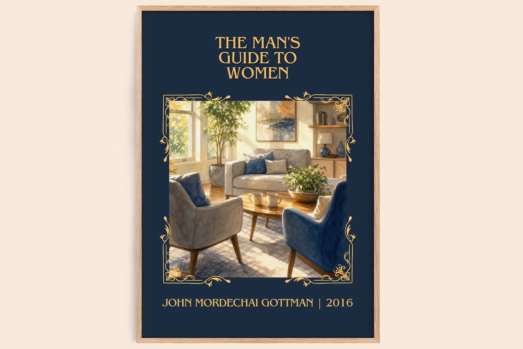 man's guide to women Classic Book Art Print by John Mordechai Gottman