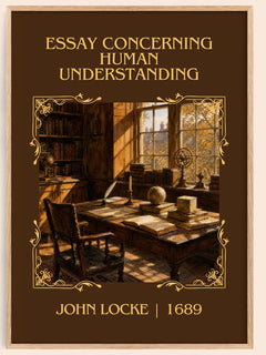 Essay concerning human understanding Classic Book Art Print – book poster