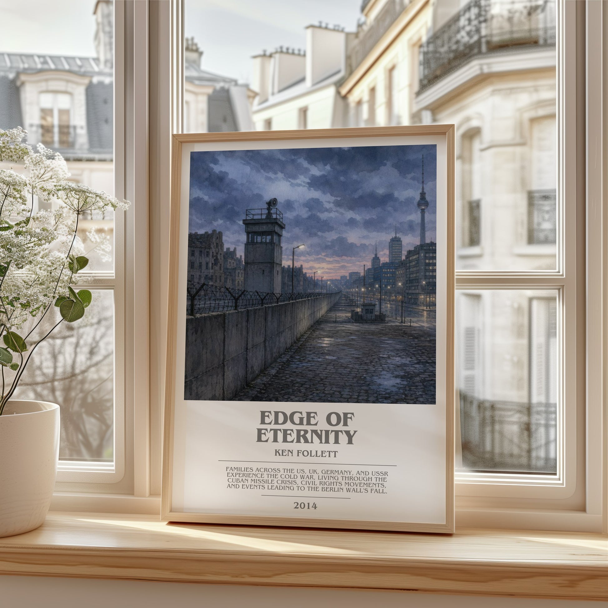 Edge Of Eternity bookish poster colour and style options – Ken Follett book art