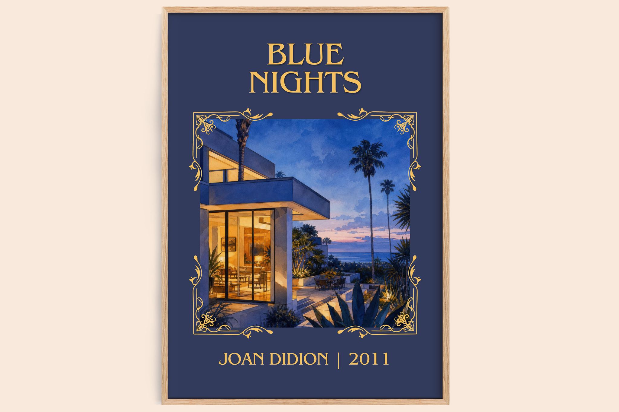 Blue nights Classic Book Art Print by Joan Didion