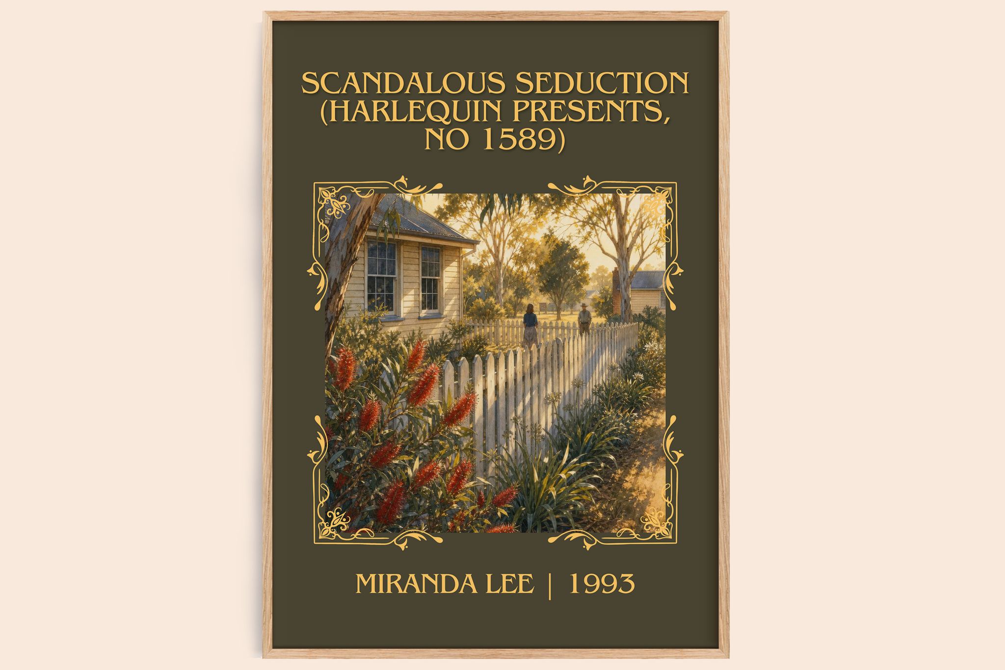 Scandalous Seduction (Harlequin Presents, No 1589) Classic Book Art Print by Miranda Lee
