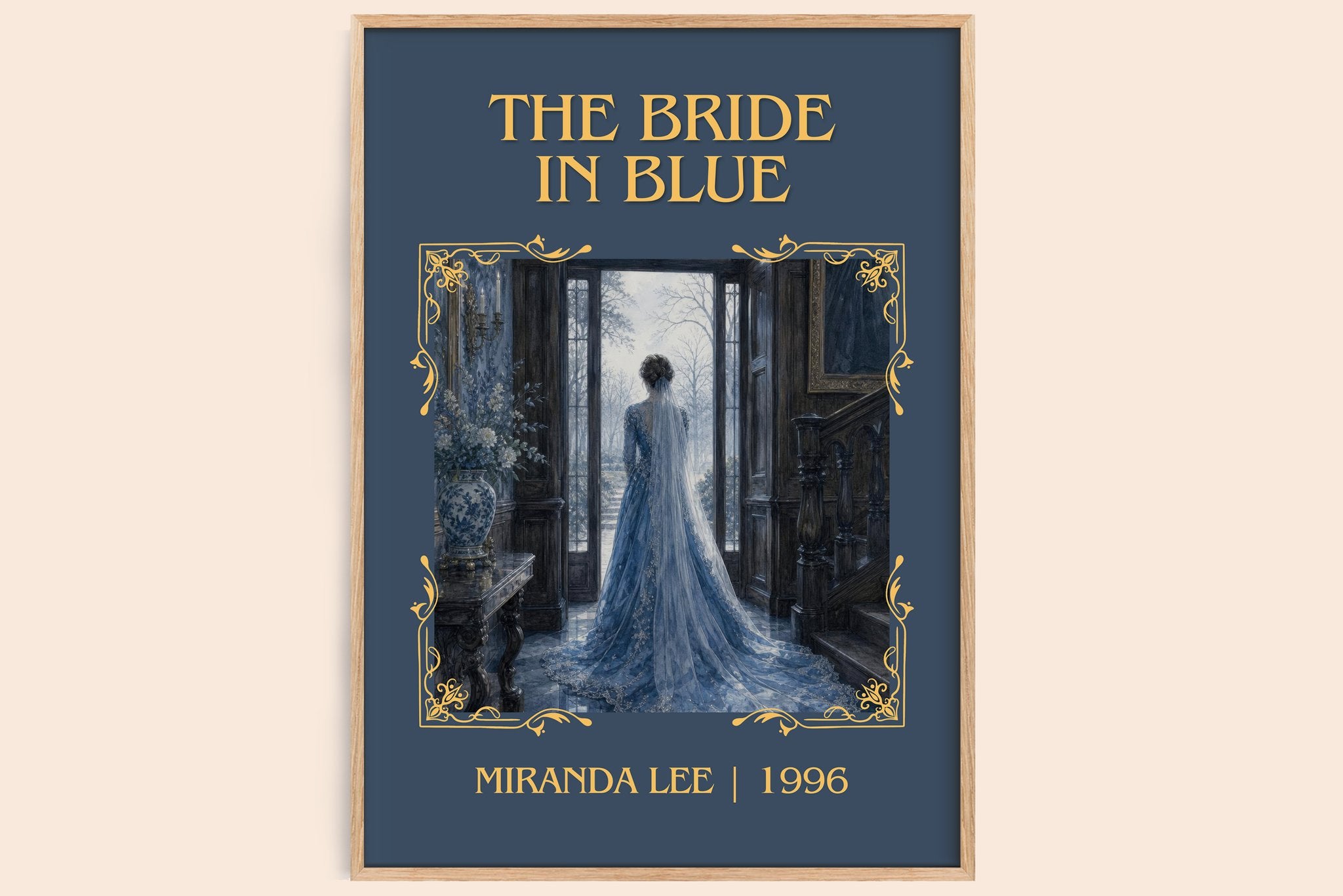 The Bride In Blue Classic Book Art Print by Miranda Lee