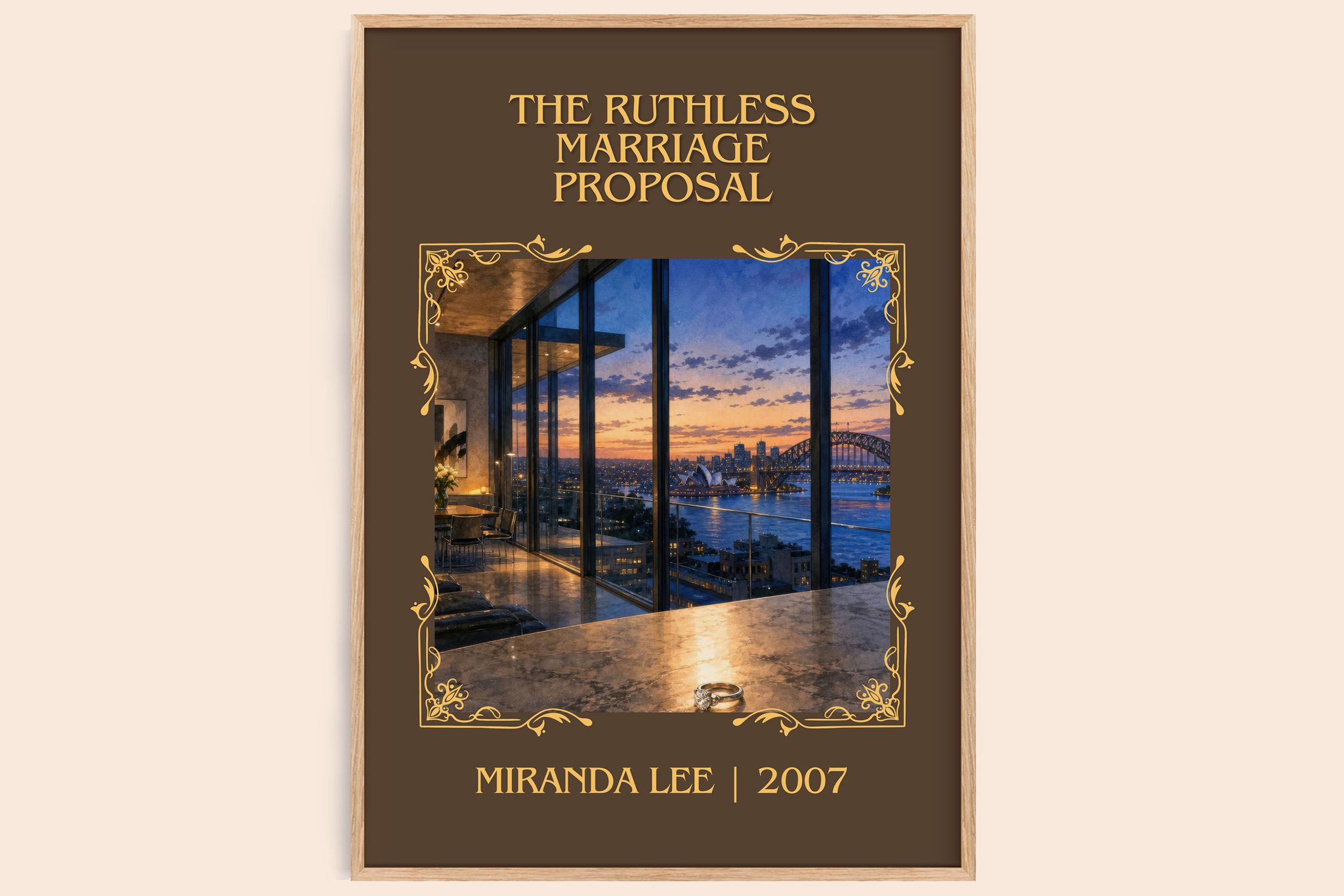 The Ruthless Marriage Proposal Classic Book Art Print by Miranda Lee