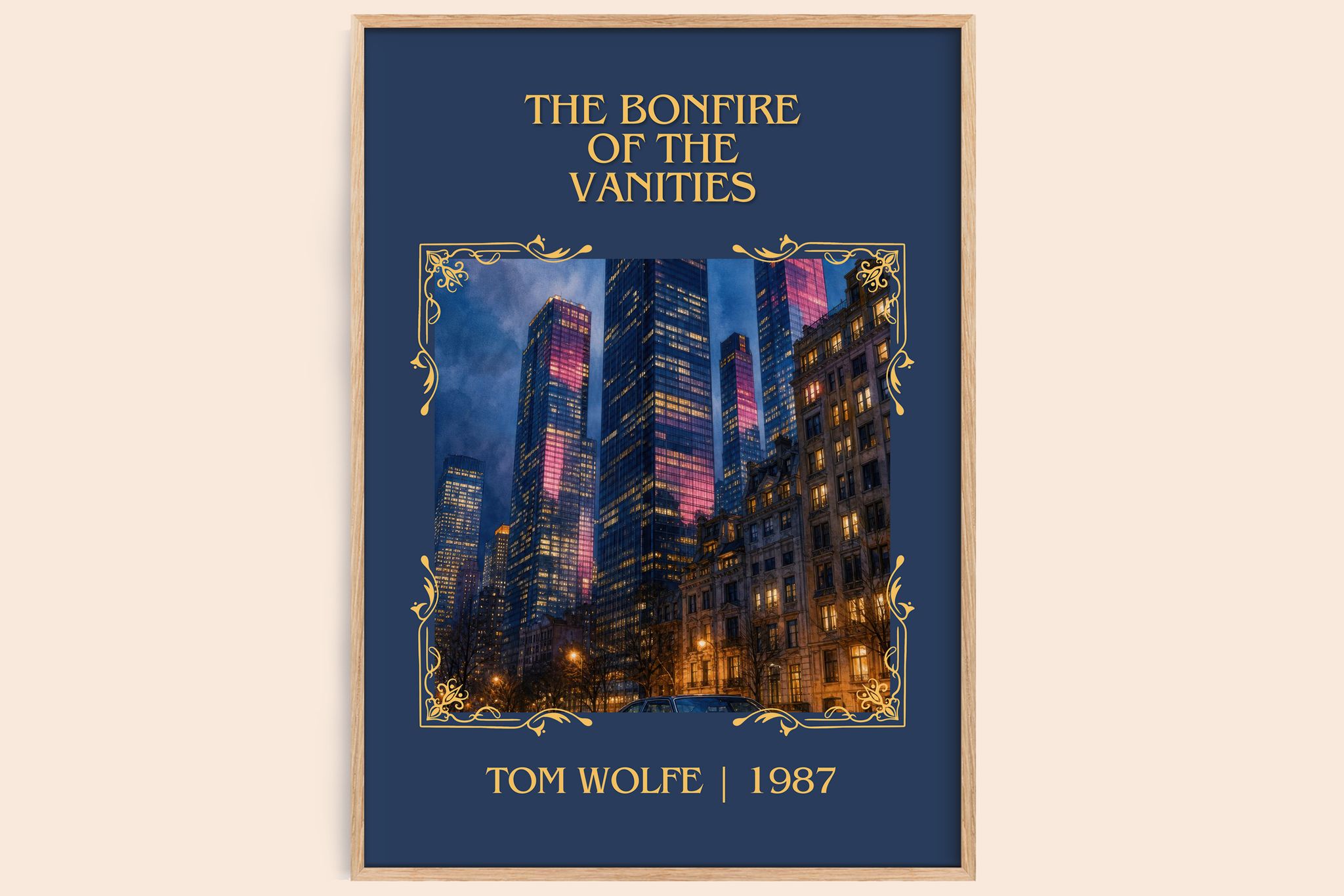 The Bonfire of the Vanities Classic Book Art Print by Tom Wolfe