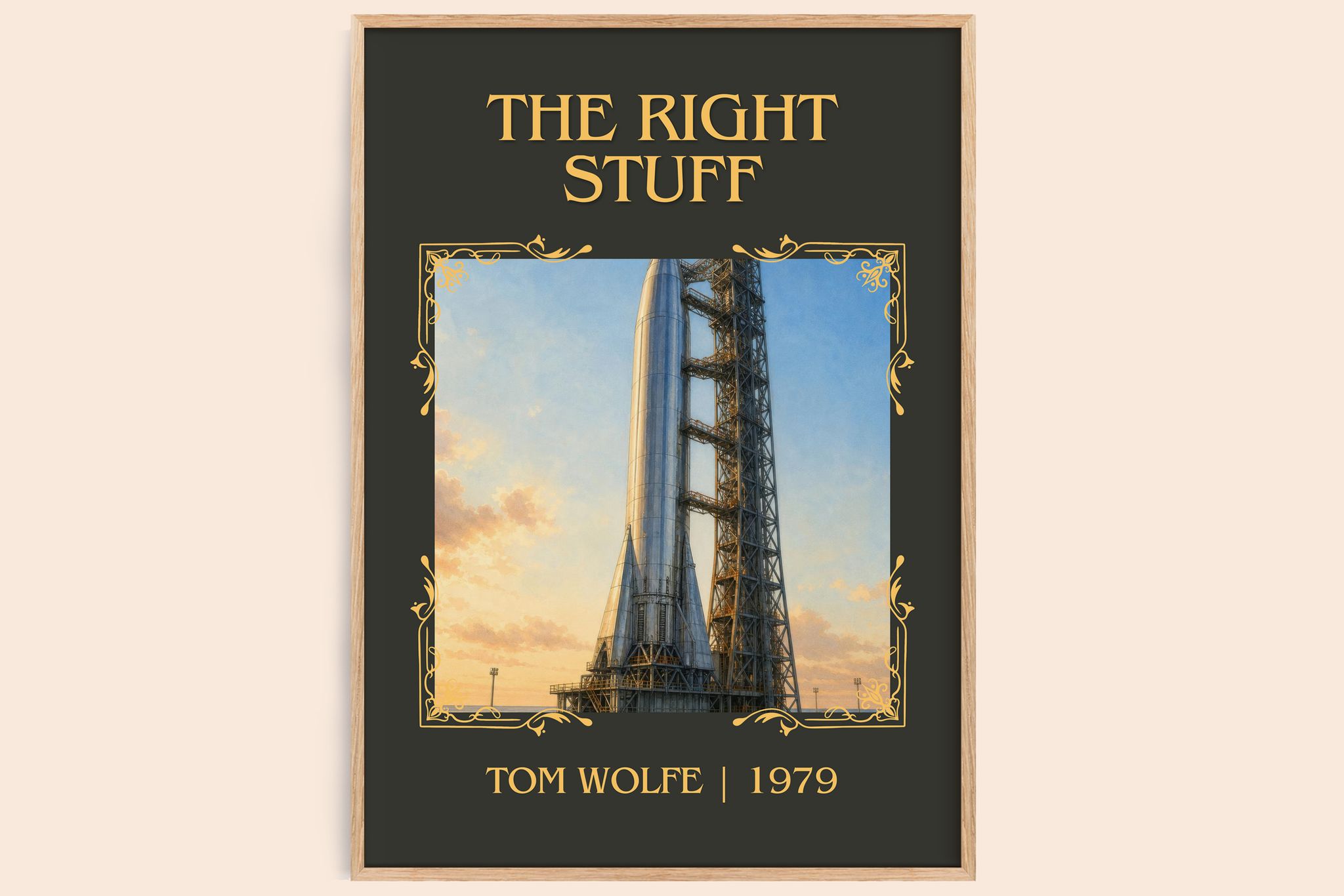 The Right Stuff Classic Book Art Print by Tom Wolfe