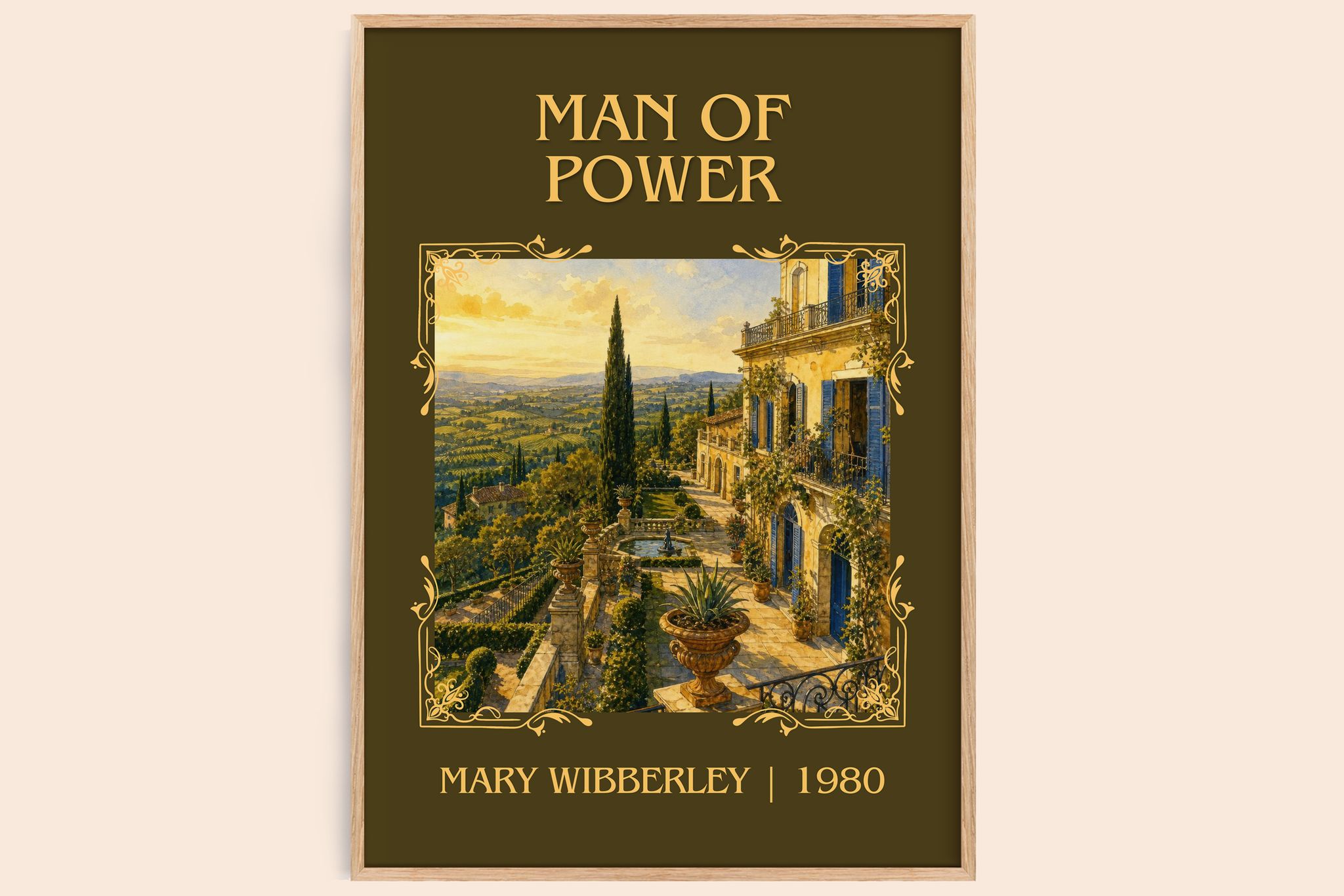 Man of power Classic Book Art Print by Mary Wibberley