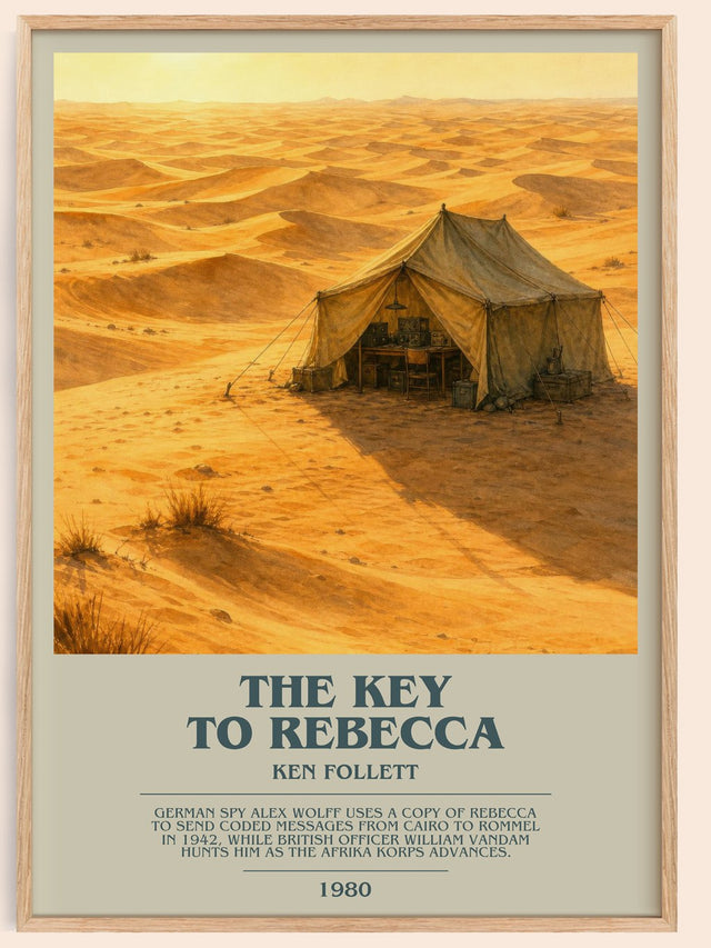 The Key To Rebecca Bookish Wall Art by Ken Follett