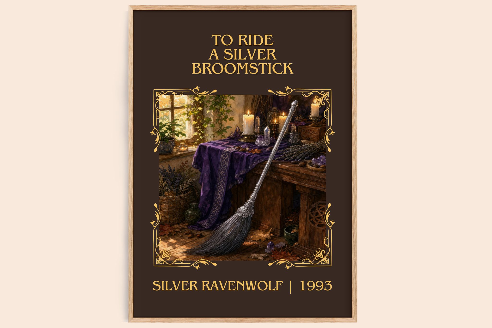 To ride a silver broomstick Classic Book Art Print by Silver Ravenwolf