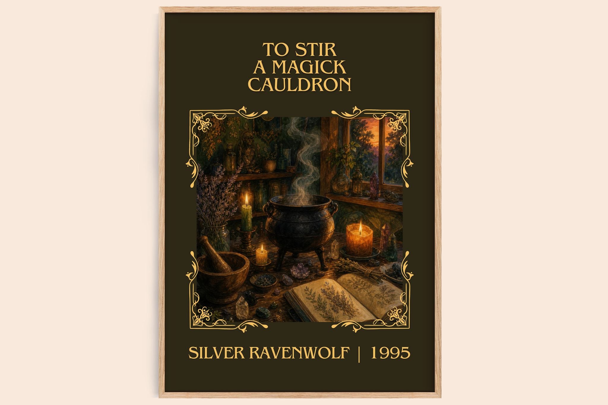 To Stir a Magick Cauldron Classic Book Art Print by Silver Ravenwolf