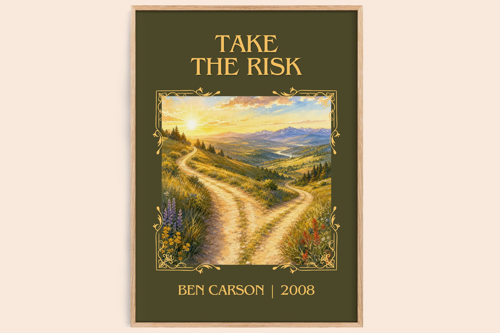 Take the risk Classic Book Art Print by Ben Carson