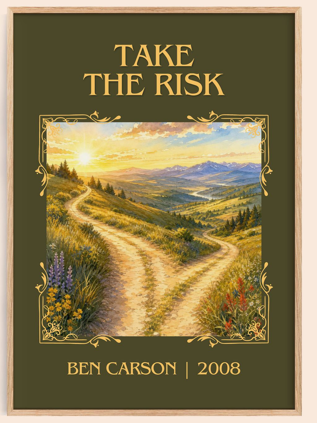Take the risk Classic Book Art Print by Ben Carson – book poster
