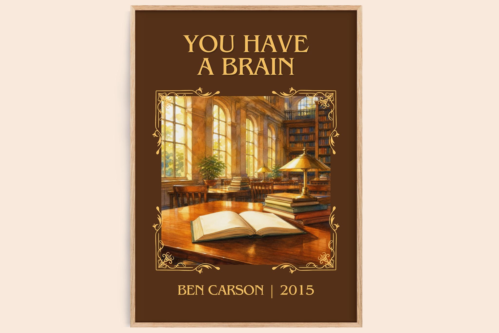 You Have a Brain Classic Book Art Print by Ben Carson