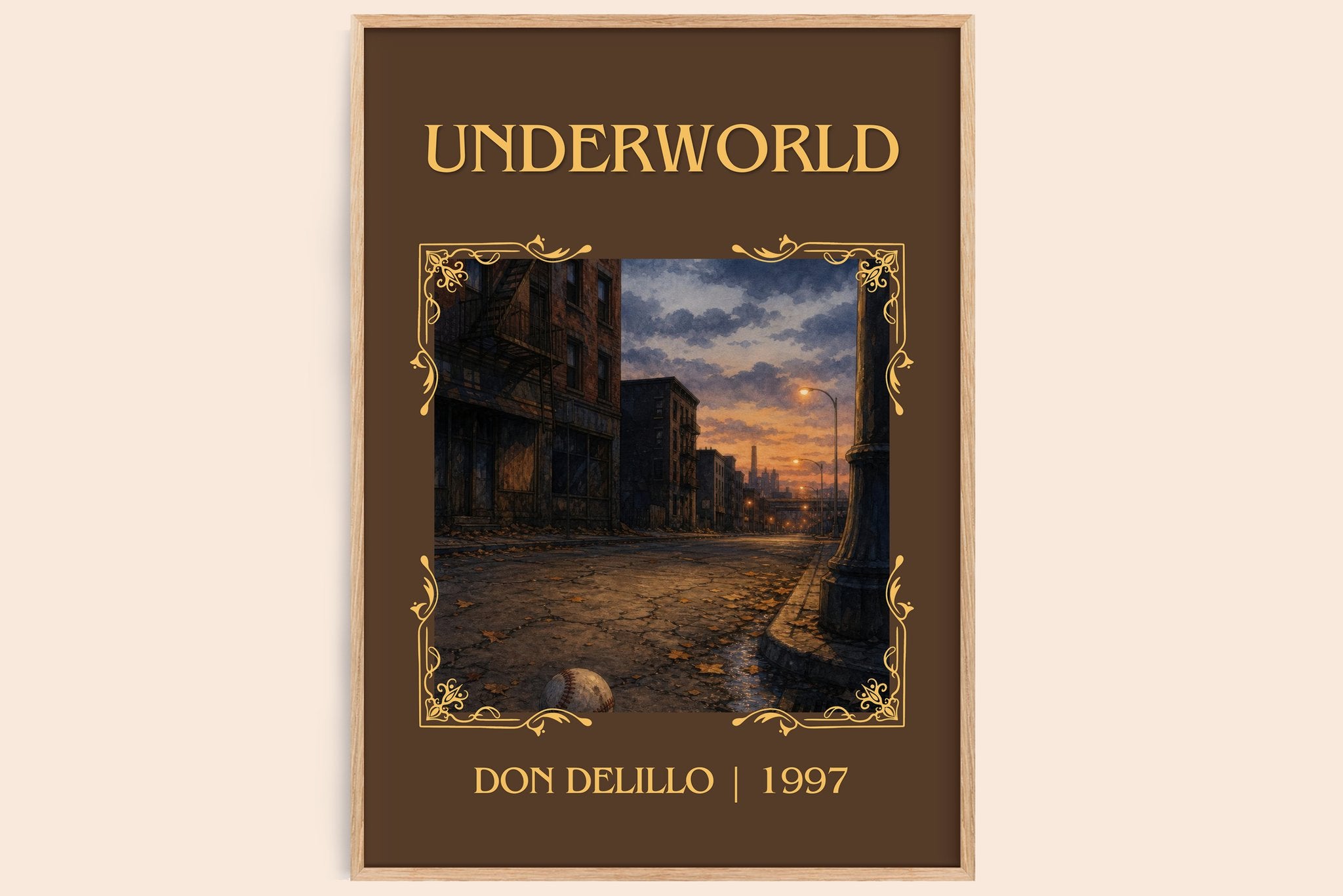 Underworld Classic Book Art Print by Don DeLillo
