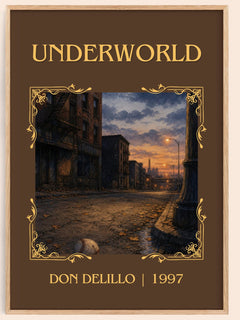 Underworld Classic Book Art Print by Don DeLillo – book poster