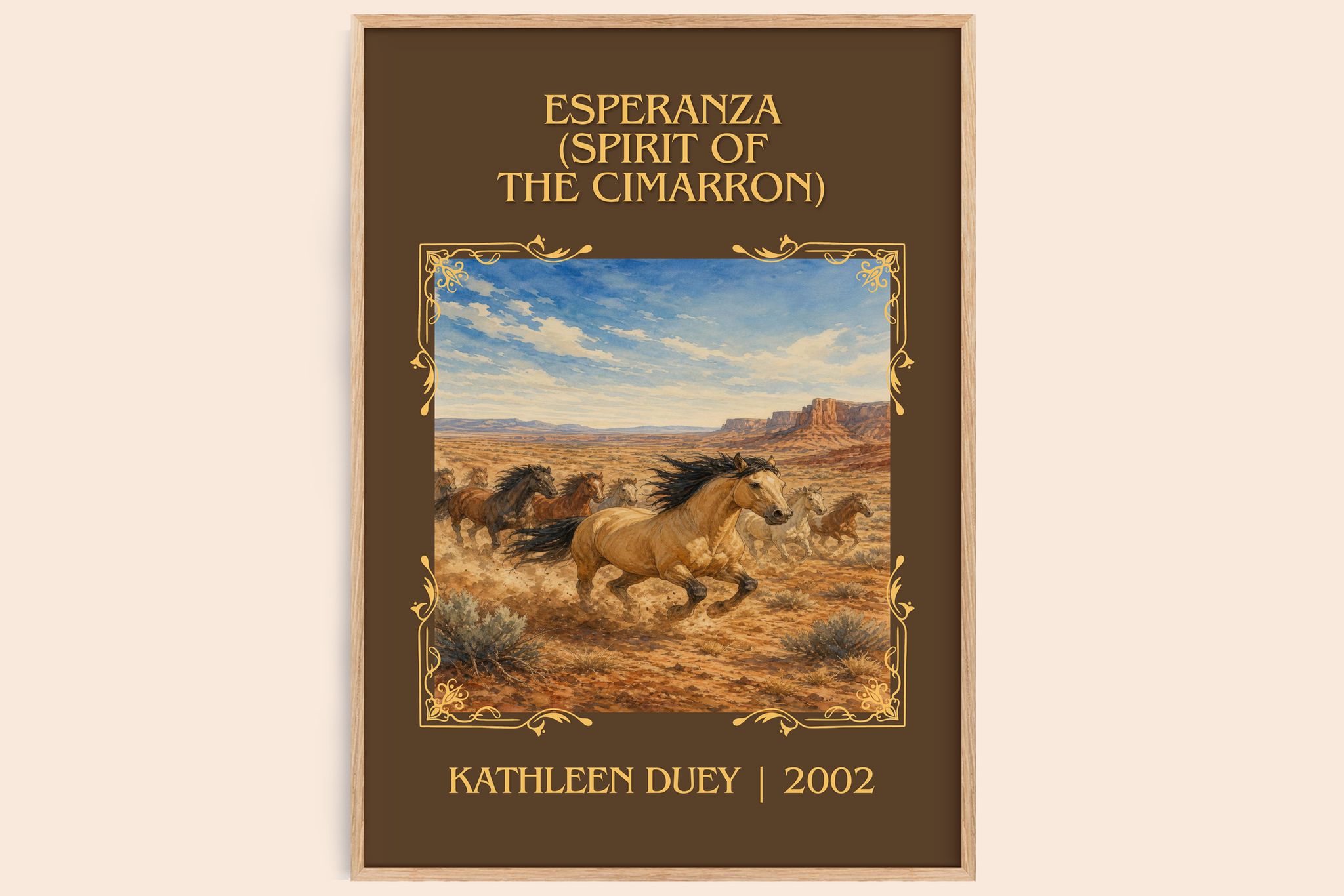 Esperanza (Spirit of the Cimarron) Classic Book Art Print by K. Duey