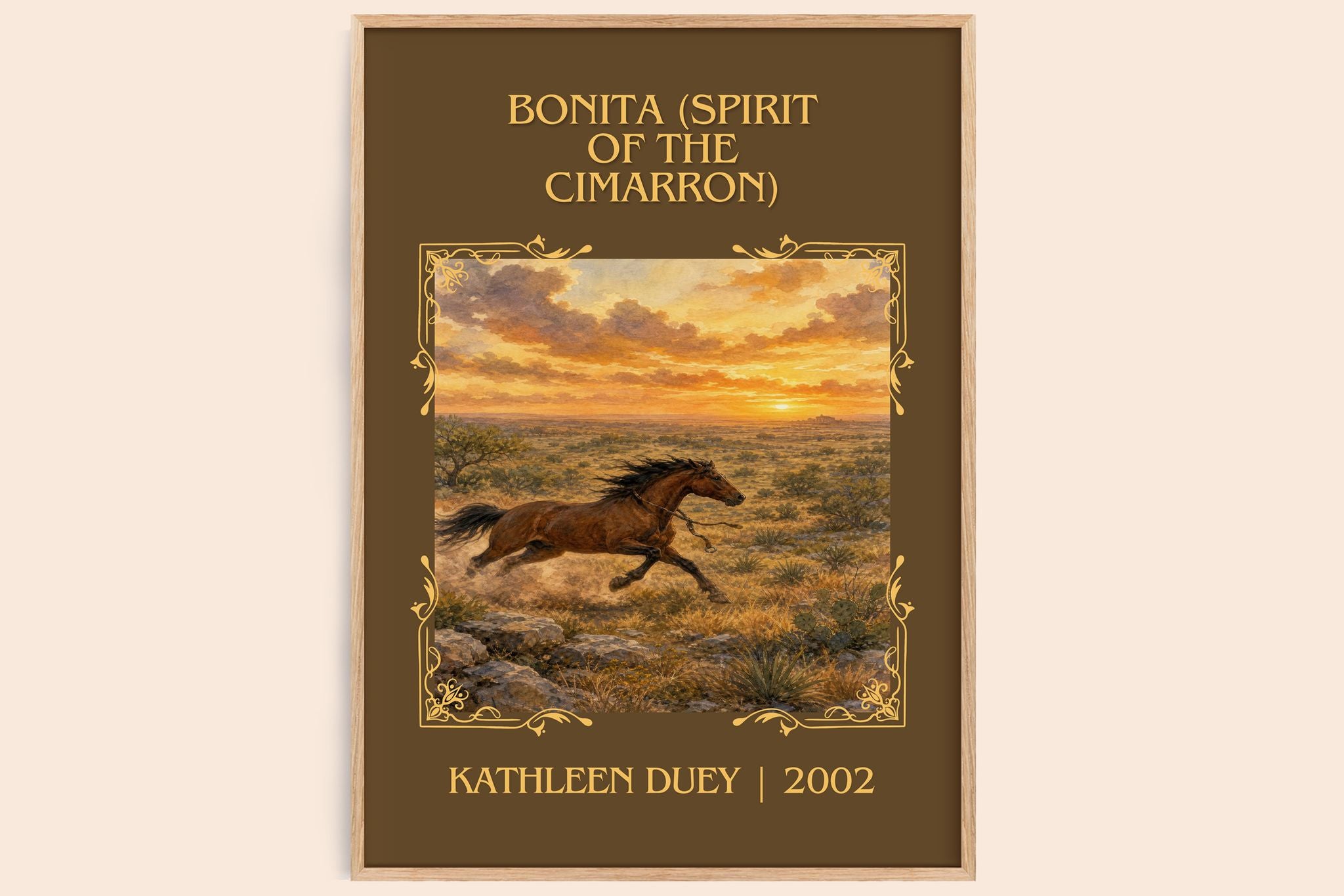 Bonita (Spirit of the Cimarron) Classic Book Art Print by K. Duey