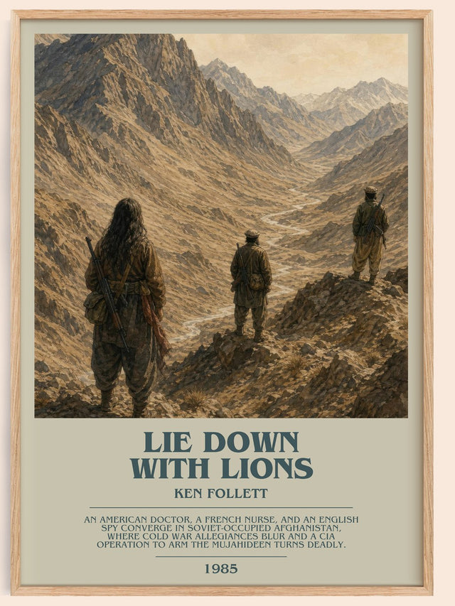 Lie Down With Lions Bookish Wall Art by Ken Follett