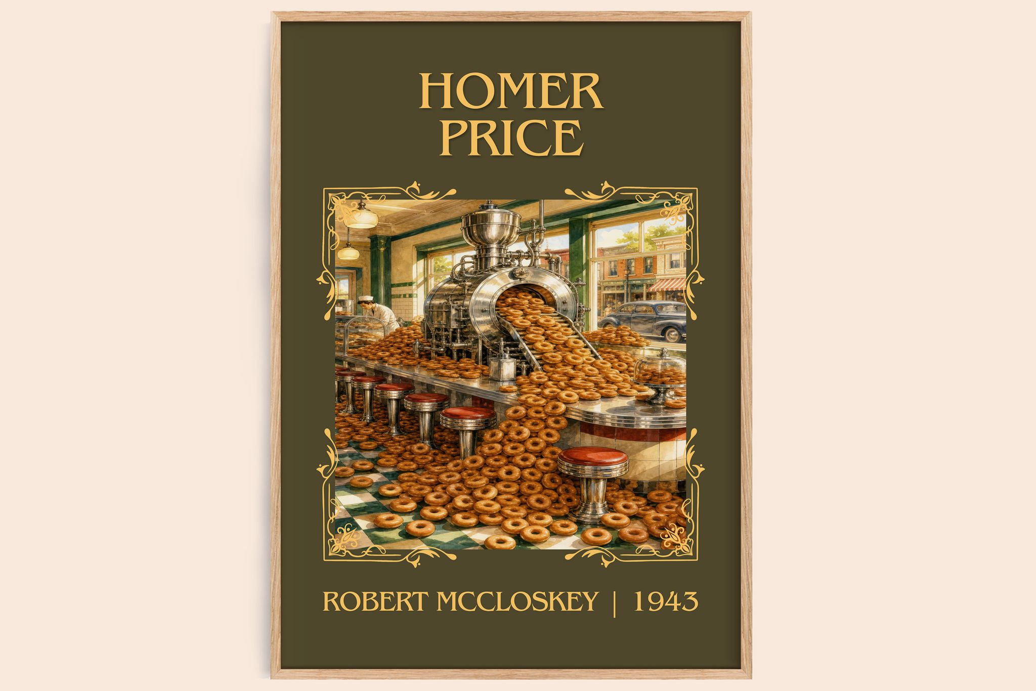 Homer Price Classic Book Art Print by Robert McCloskey