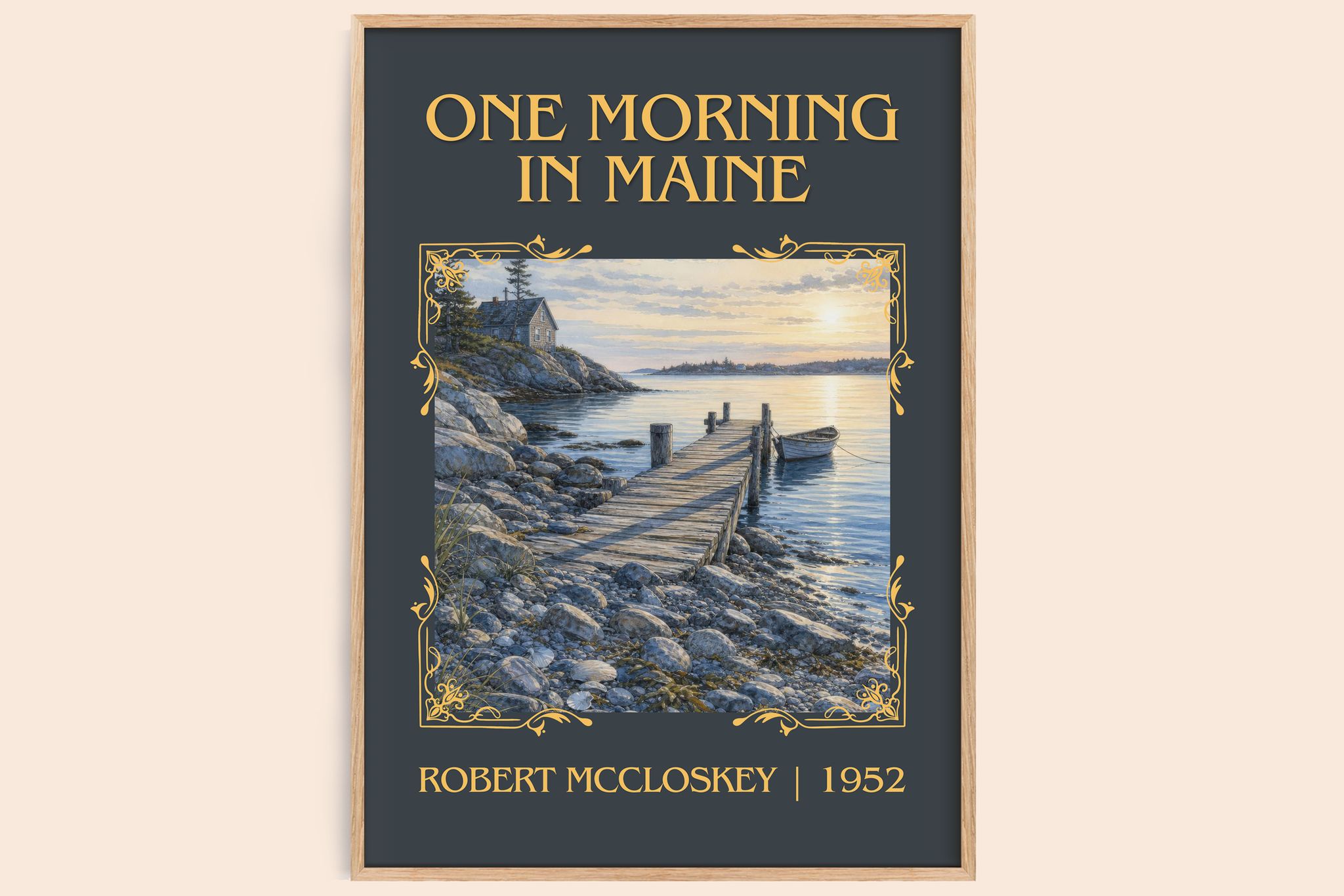 One Morning in Maine Classic Book Art Print by Robert McCloskey
