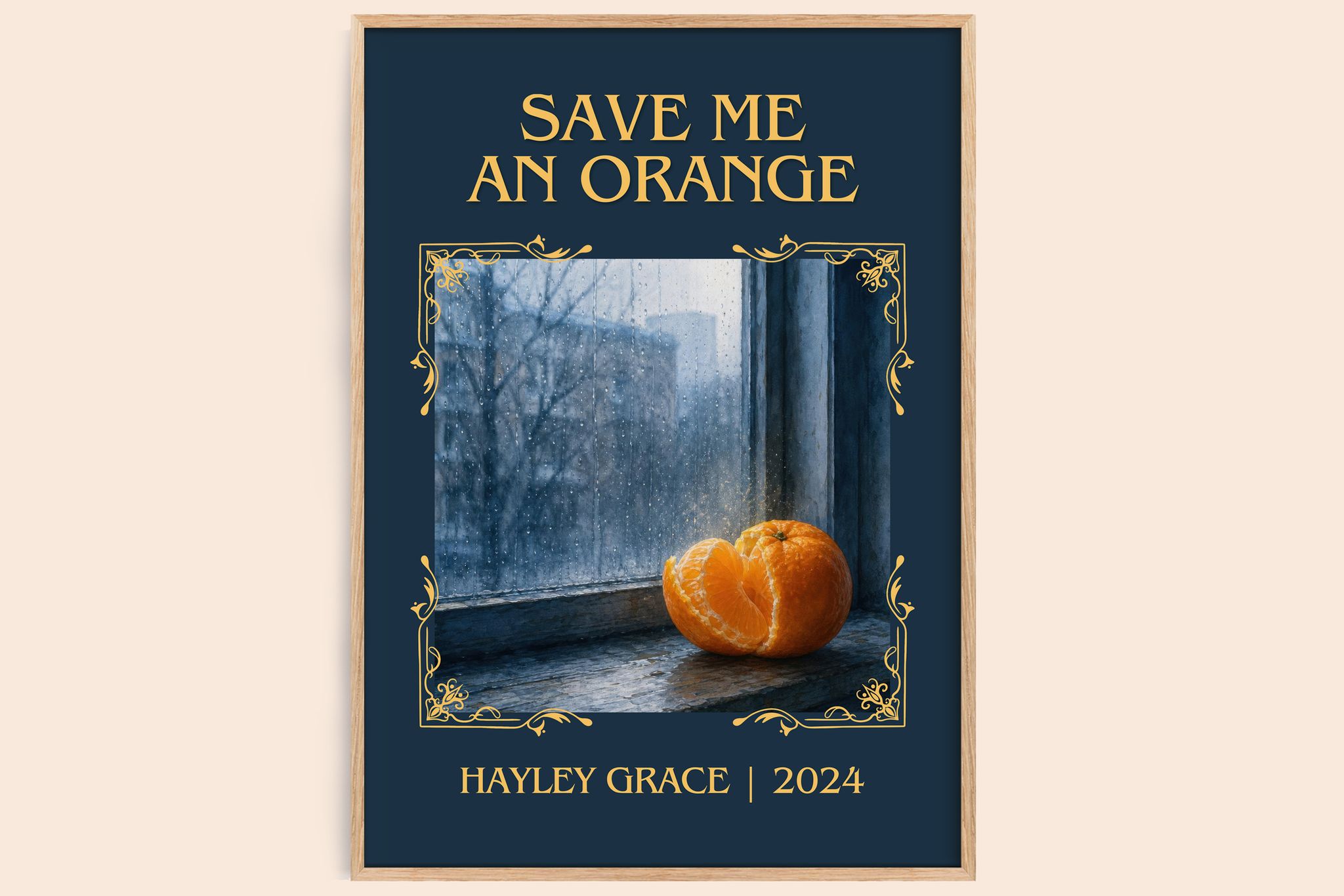 Save me an orange Classic Book Art Print by Hayley Grace