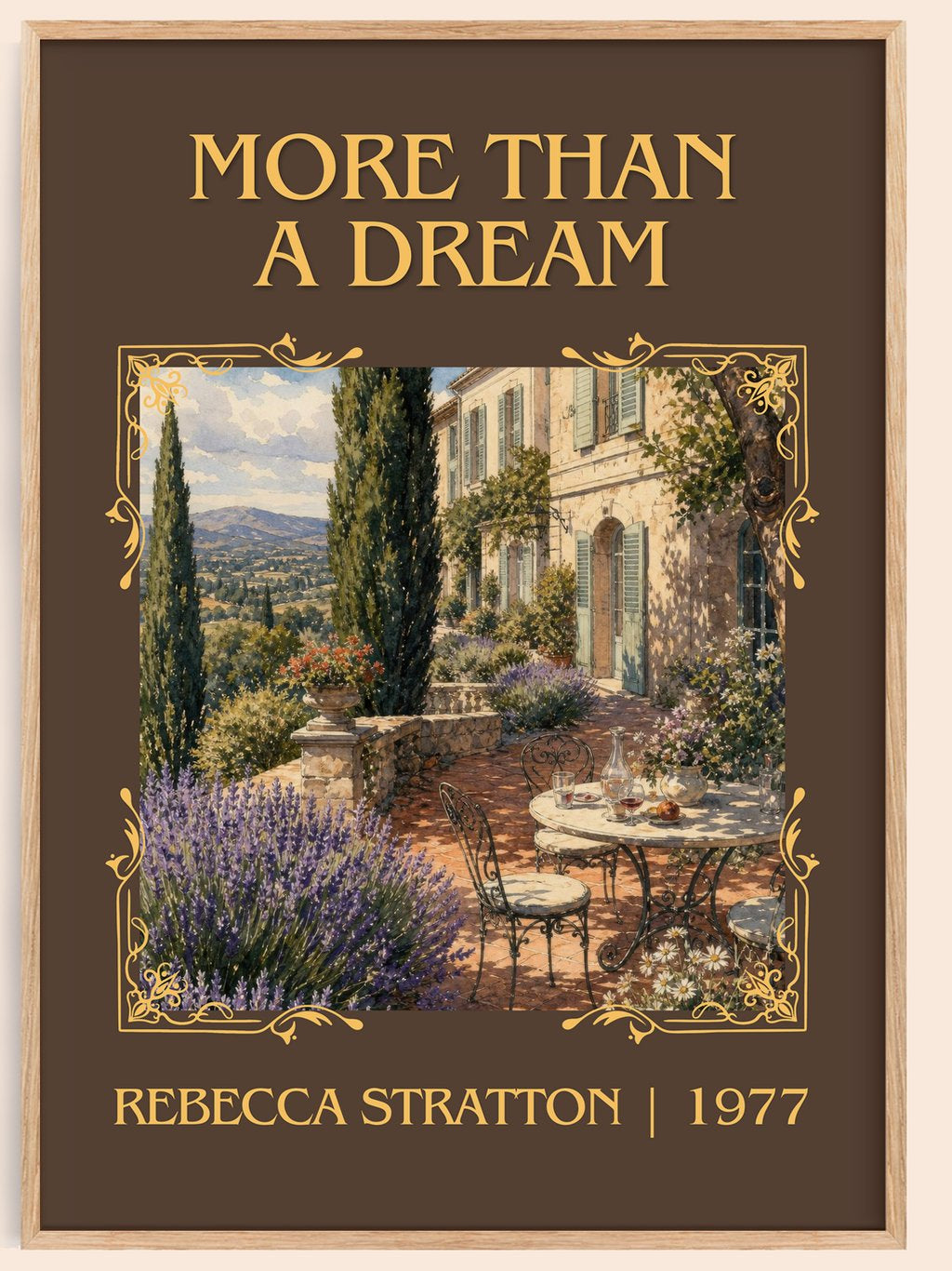 More Than a Dream Classic Book Art Print by Rebecca Stratton – book poster