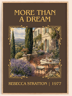 More Than a Dream Classic Book Art Print by Rebecca Stratton – book poster
