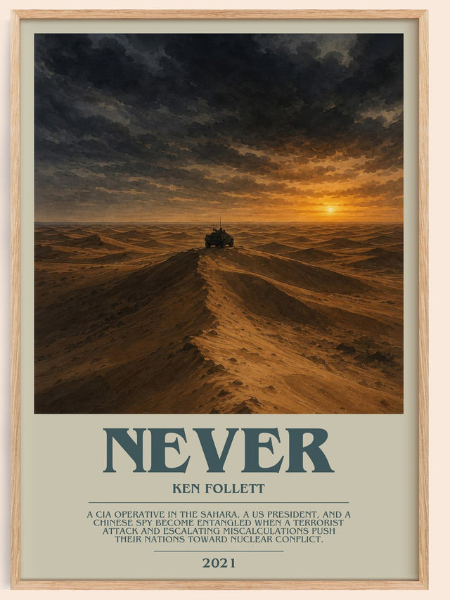 Never Bookish Wall Art by Ken Follett
