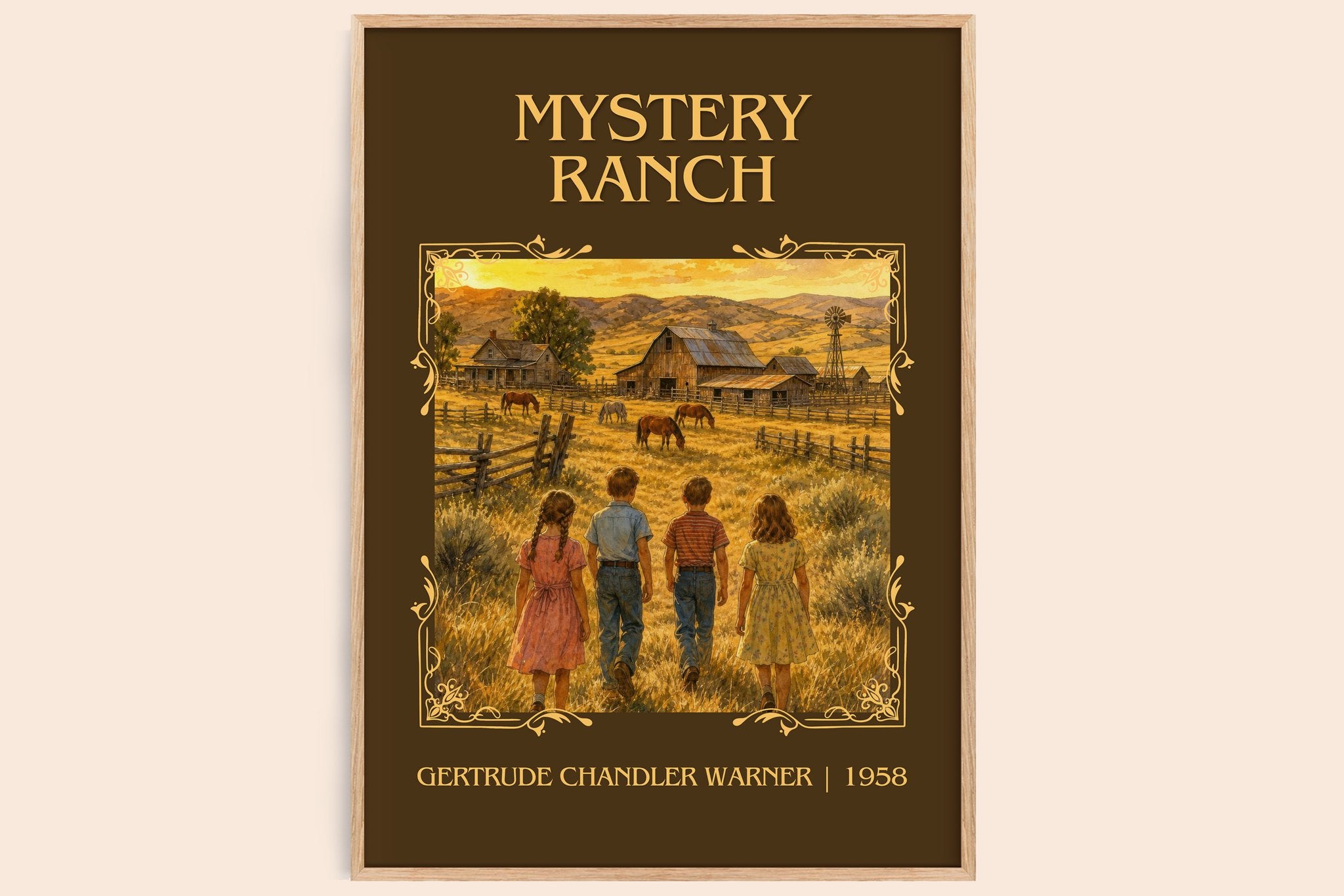 Mystery Ranch Classic Book Art Print by Gertrude Chandler Warner