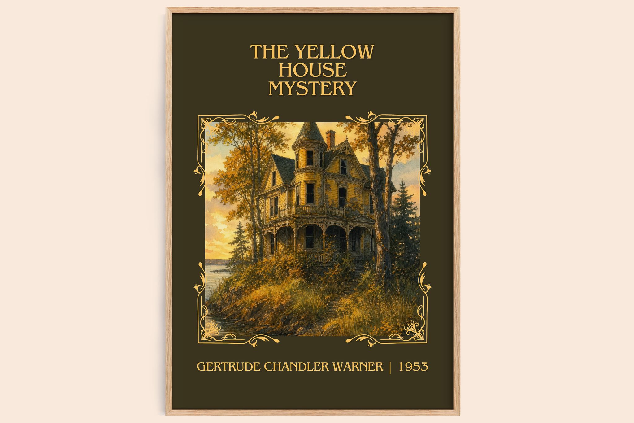 Yellow House Mystery Classic Book Art Print by G. Warner