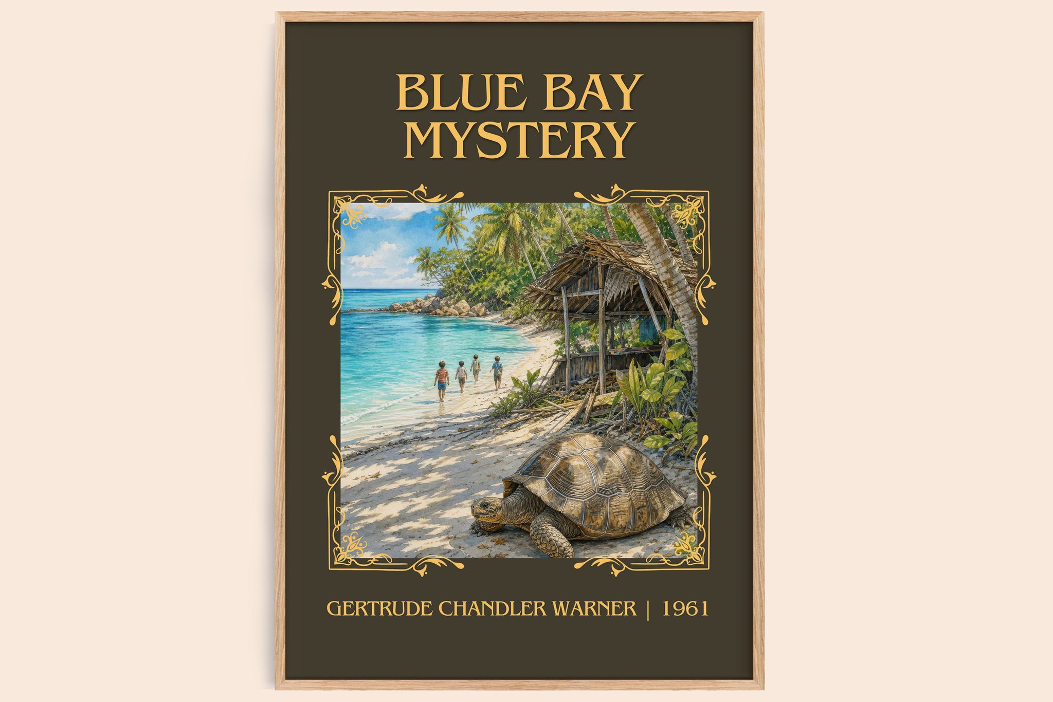 Blue Bay Mystery Classic Book Art Print by Gertrude Chandler Warner