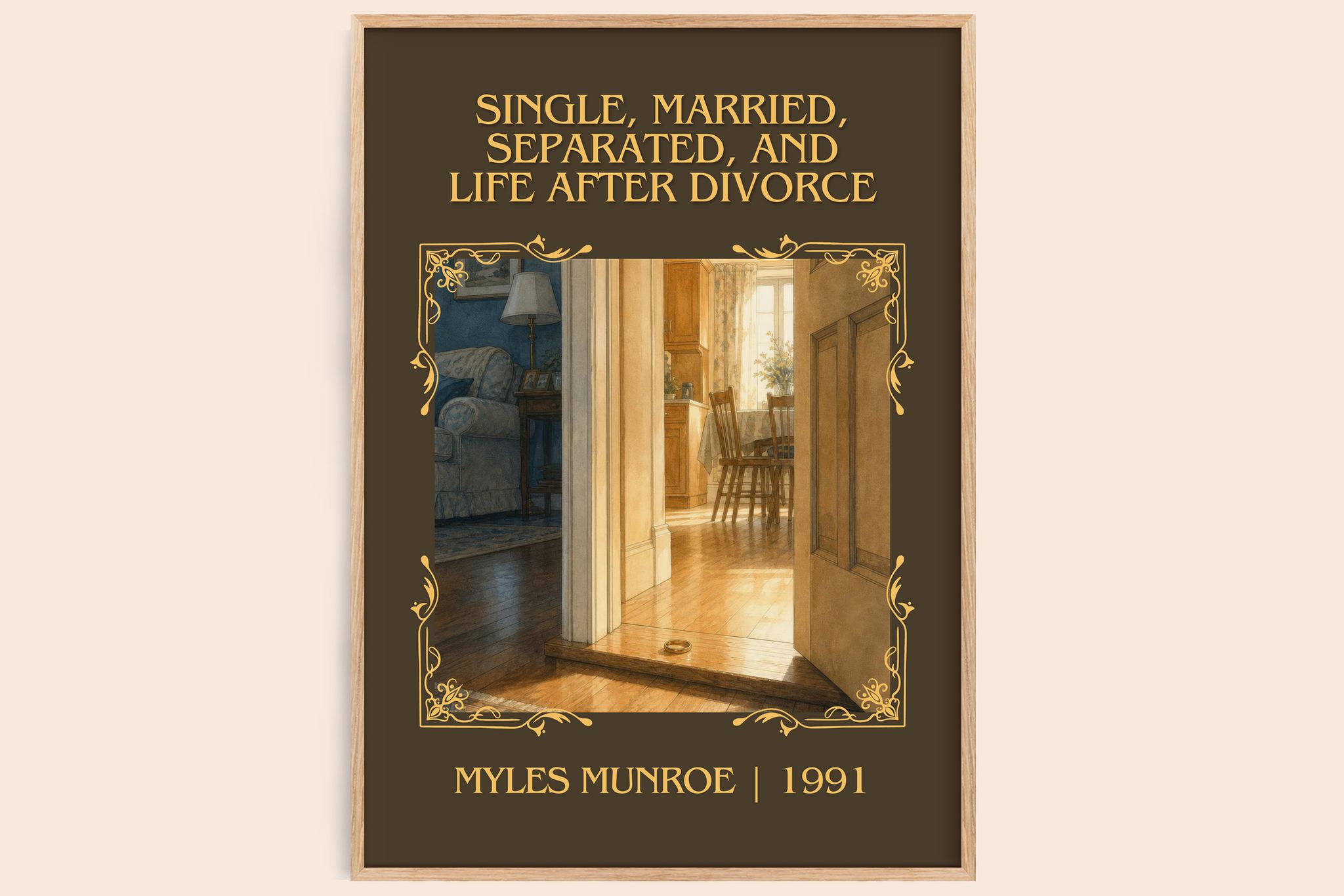 Single, married, separated, and life after divorce Classic Book Art Print by Myles Munroe
