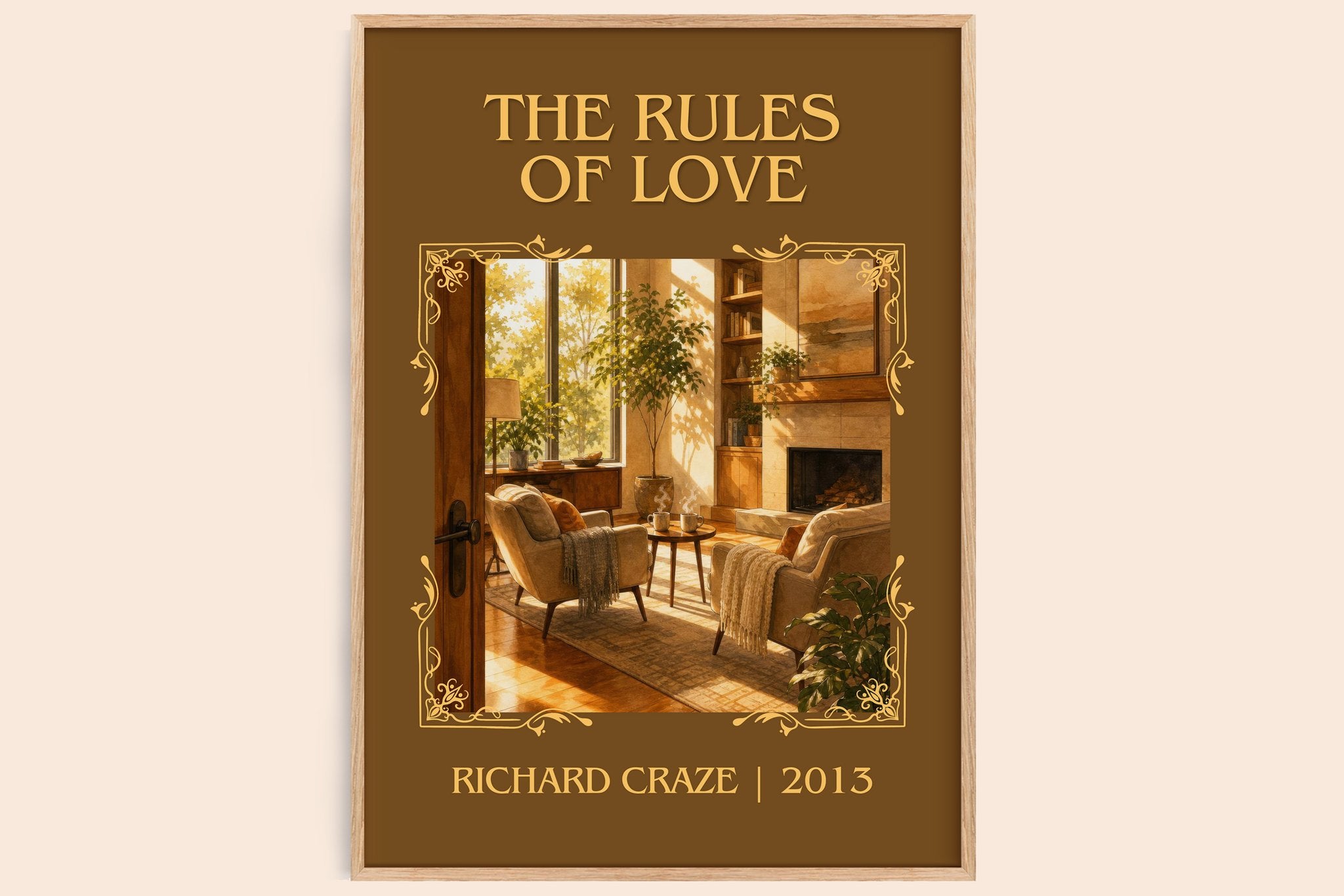The Rules of Love Classic Book Art Print by Richard Craze