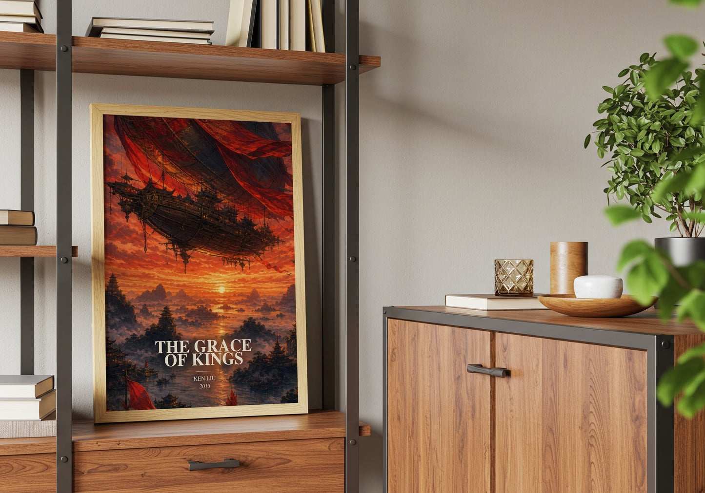 The Grace Of Kings book watercolour illustration paper finish options – matte satin gloss