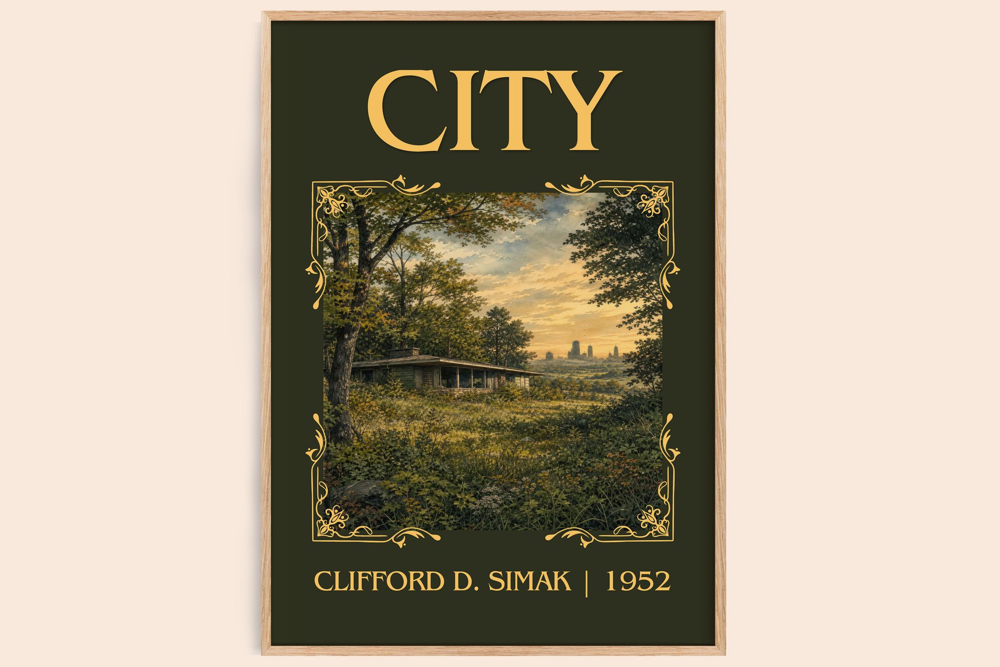 City Classic Book Art Print by Clifford D. Simak