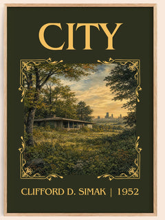 City Classic Book Art Print by Clifford D. Simak – book poster